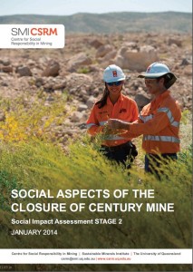 Closure of Century Mine Cover